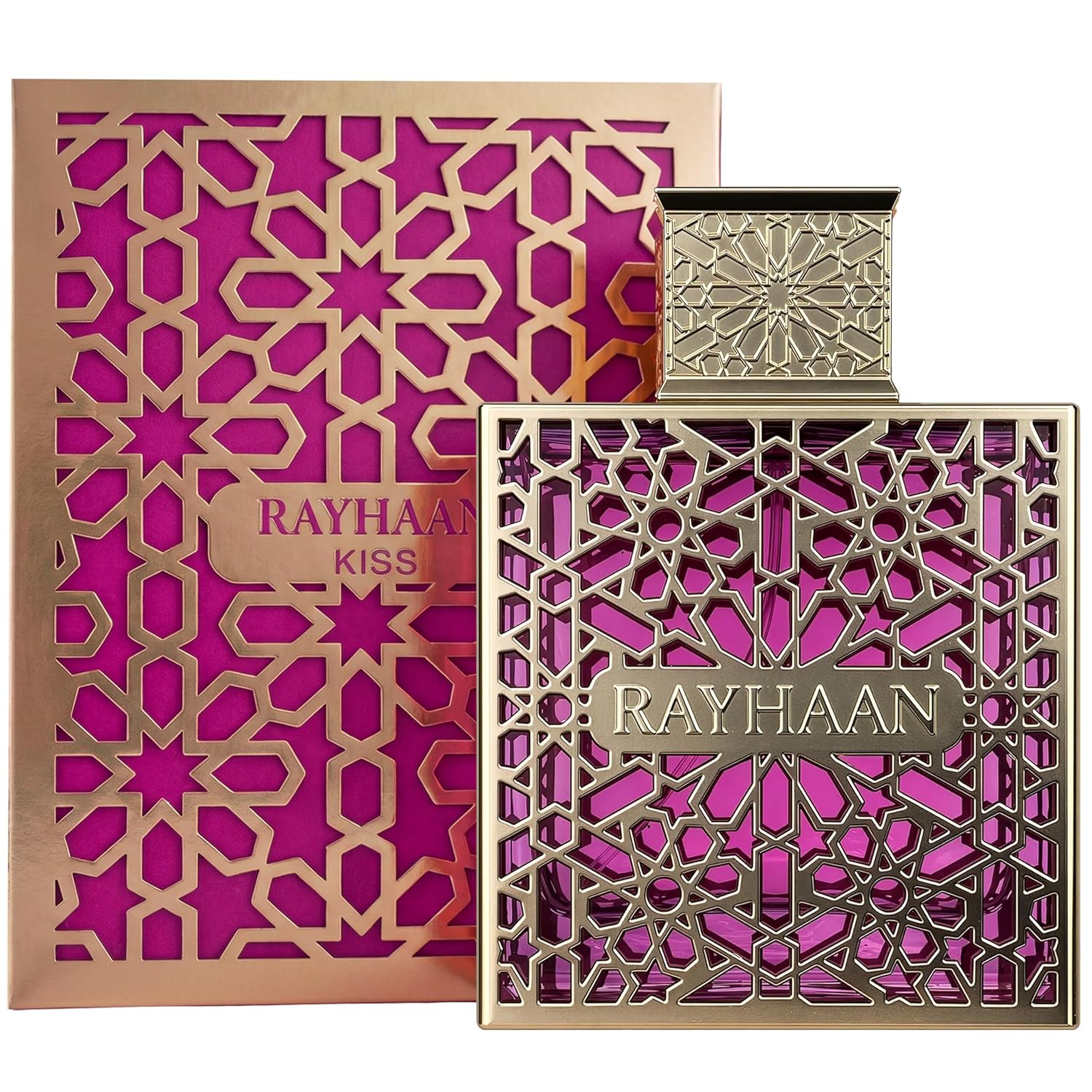 Rayhaan Kiss – Sweet, Fruity, Gourmand, Floral – Eau de Parfum Spray Long-Lasting Fragrance for Women, 3.4 Ounce / 100 ml