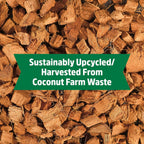 Back To The Roots 100% Organic Mulch, 58 Quart (2 Cubic Ft), Expanding Coconut Husk Block For Gardening