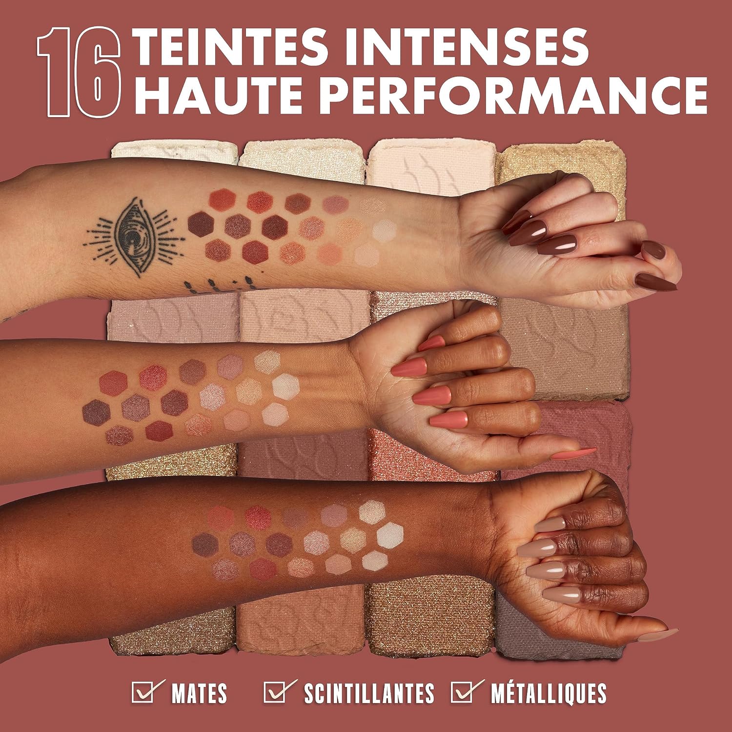 Nyx Professional Makeup Ultimate Shadow Palette, Eyeshadow Palette - Warm Neutrals