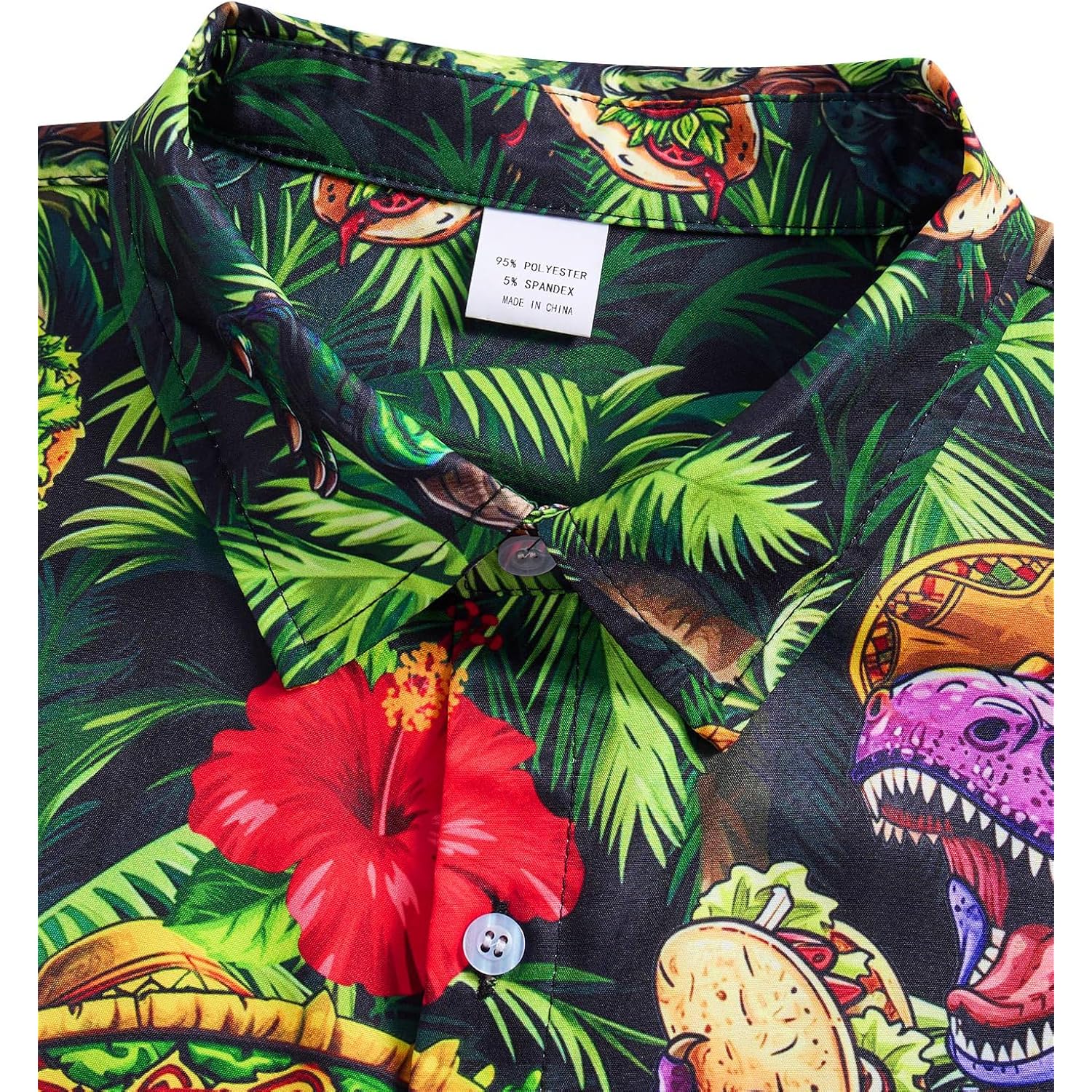 Raisevern Mens Hawaiian Shirt Casual Button Down Short Sleeve Tropical Beach Dress Shirt For Summer Holiday