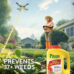 Preen Garden Weed Preventer 16 Lb. Drum, Covers 2,560 Sq. Ft. | Pre Emergent Weed Control For Flower And Vegetable Gardens - Prevents Weeds Up To 3 Months - Safe For Use Around 200 Plants