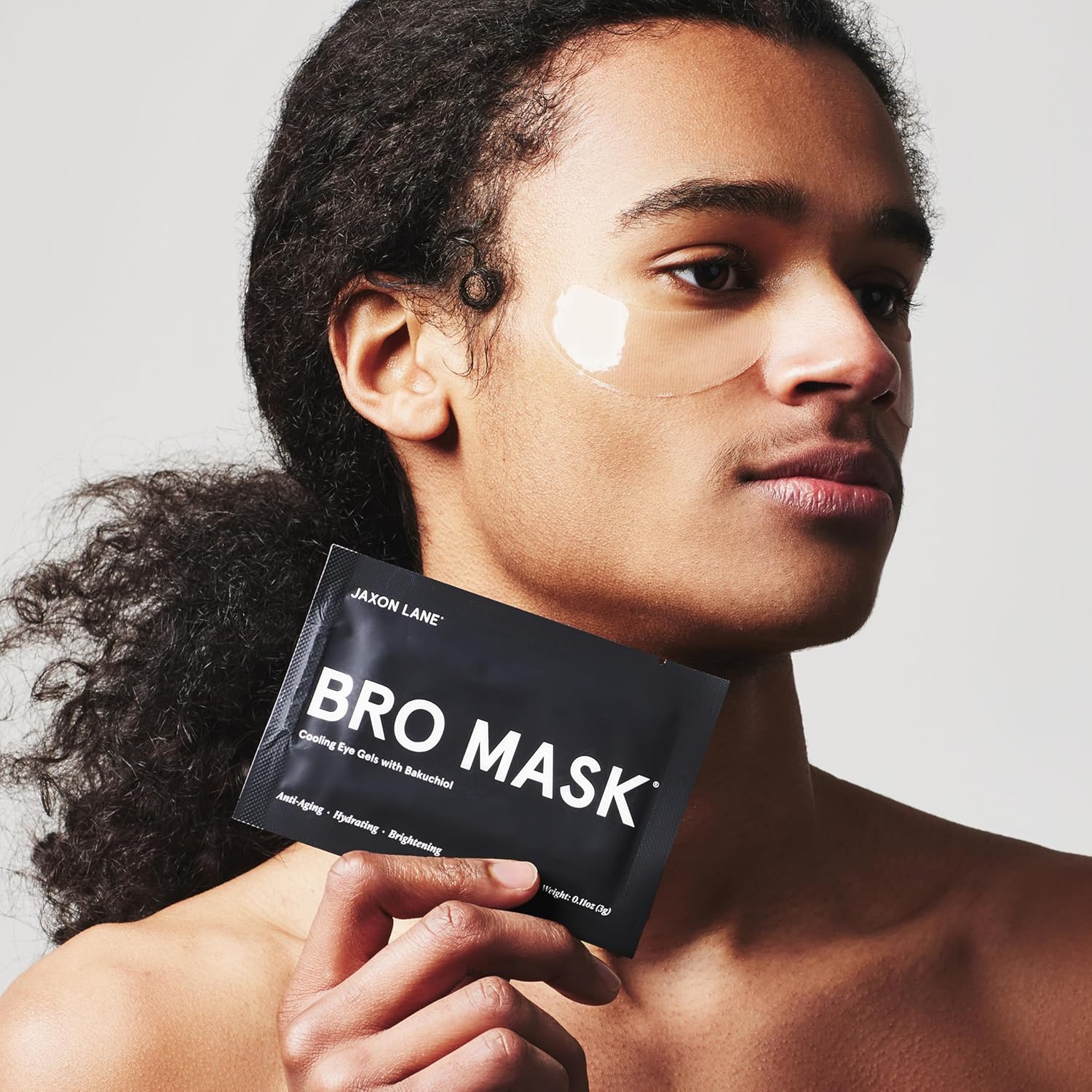 Bro Mask Under Eye Patches For Men - Cooling Eye Patches For Dark Circles And Puffiness With Caffeine, Niacinamide, Hyaluronic Acid (6 X 1 Pairs)