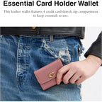 Coach Refined Calf Leather Essential Card Holder Wallet