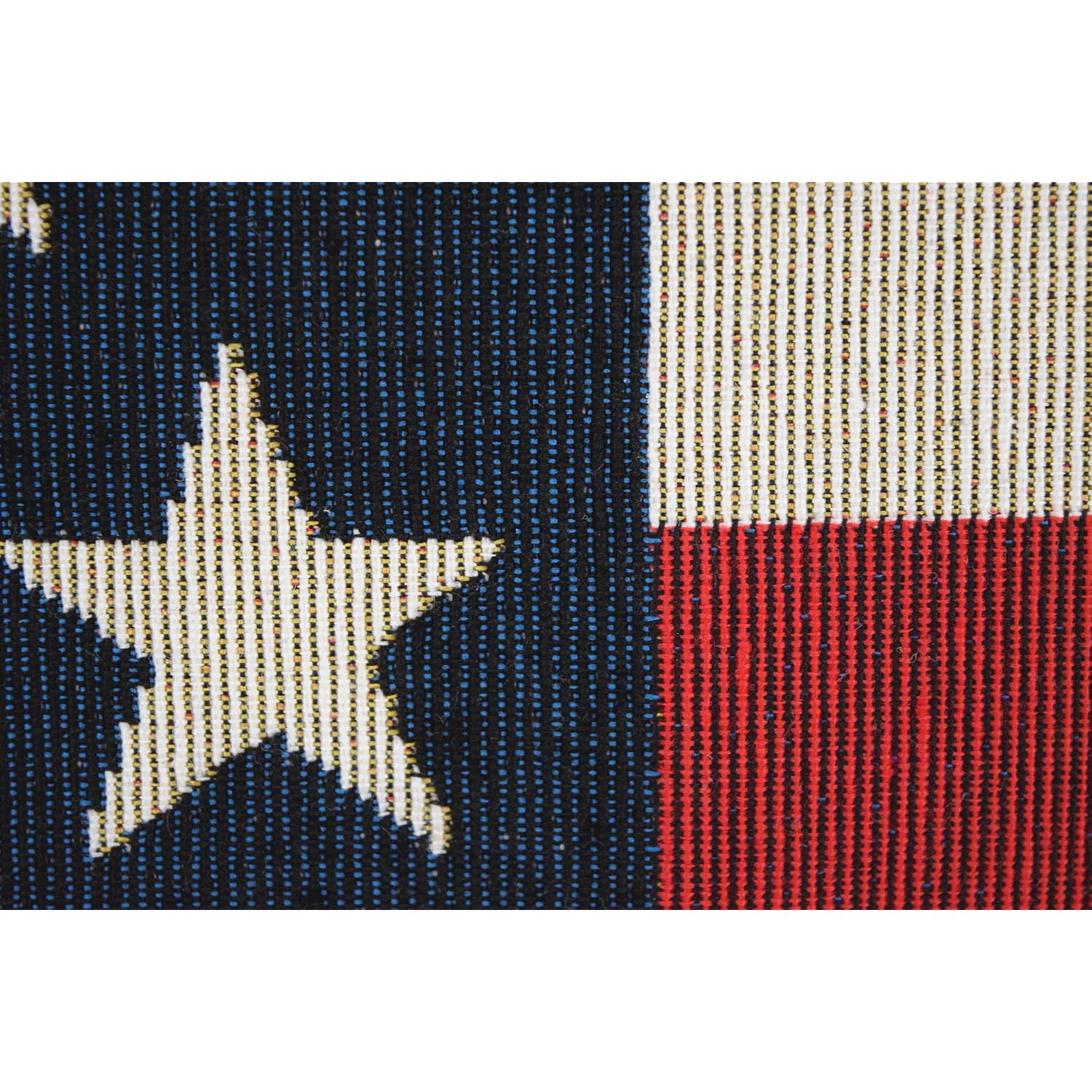Western Origin American Flag Embroidered Tote Bag Stars And Stripes Beach Bag Rope Handles Shoulder Bag Women Purse