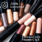 Julep Eyeshadow 101 Crème-To-Powder Waterproof Shadow Stick Duo – Long-Lasting, Crease-Proof, Easy Appy With Built-In Smudger - Pearl & Rose Shimmer