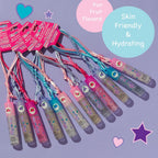 12Pc Fruit Flavored Lip Gloss Necklace Set - Non-Toxic Wearable Lip Gloss | Fun Party Favors For Teen Girls & Kids. Lip Gloss Necklace Gift Set For Girls & Best Friends - Fun