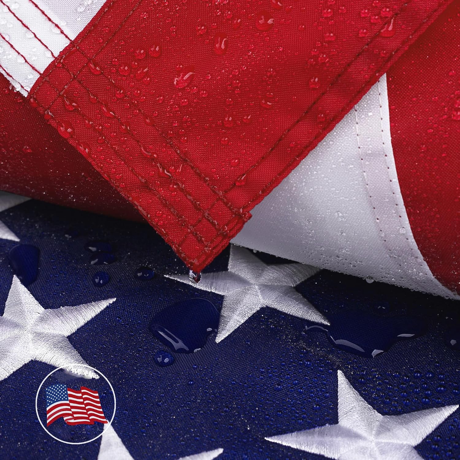 American Flag 3X5 Ft For Outside, Heavy Duty Us Flag For High Wind Outdoor | Heavy Duty Nylon, Fade Resistant And Waterproof Usa Flag With Embroidered Stars, Sewn Stripes, Brass Grommets