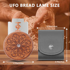 UFO Bread Lame Cutter for Homemade Sourdough,Bread Scorer Tool for Sourdough with 5 Blades and Storage Cover,Slashing Tool Bread Cutting Knife for Artisan Bread and Baguette Makers,Circle