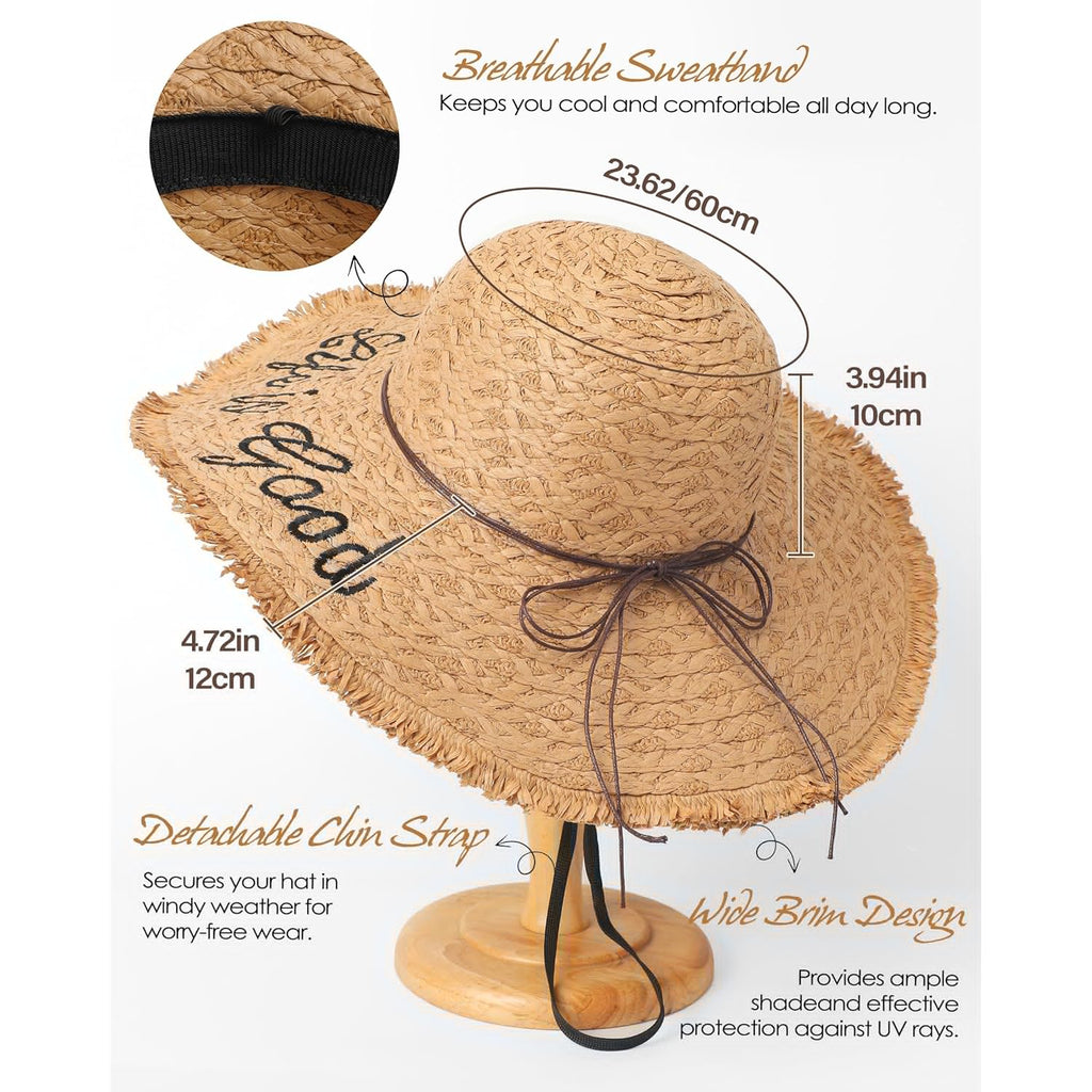 Sun Hats for Women Beach Hats for Women Packable Foldable Wide Brim Womens Sun Hat UPF 80+