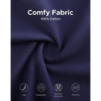 Innersy Big And Tall Cotton Boxers For Men Moisture Wicking Loose Fit Underwear 4-Pack