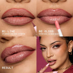 Nyx Professional Makeup Lip Lingerie Liner Stain, Seamless Make Up With All-Day Color, Waterproof Lip Stain Finish - Naughty Nude (Warm Nude)