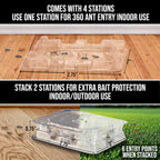 Catchmaster Defiant Premium Liquid Ant Killer, 1-Year Supply, Kills The Queen And Colony, No Mess Precision Bottle, Reusable Ant Traps Indoor & Outdoor, Pest Control Traps, Made In Usa