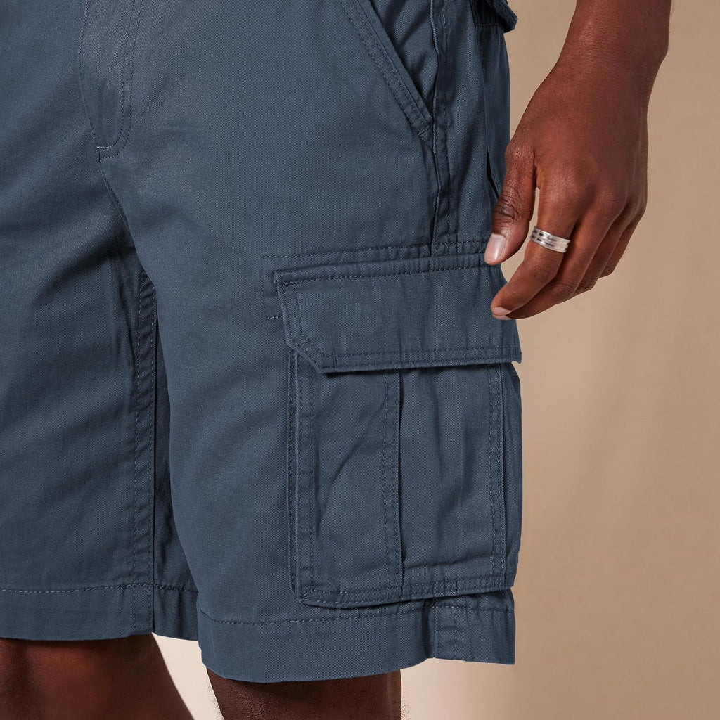 Amazon Essentials Men'S 10" Classic-Fit Cotton Cargo Shorts With Pockets, Zip Fly, Button Waist (Available In Big & Tall)