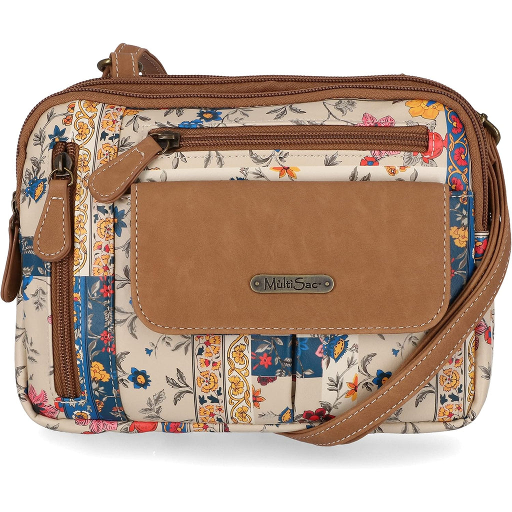 Multisac Zippy Triple Compartment Crossbody Bag