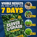 Pennington Clover + Grass Mix, Clover Seeds For Lawn, 7 Lb
