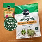 Miracle-Gro Cactus, Palm & Citrus Potting Mix, 8 Qt. (2-Pack) | For Indoor Or Outdoor Potted Plants, Great For Succulents