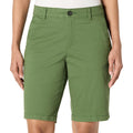 Women's Mid-Rise Slim-Fit 10" Inseam Bermuda Chino Shorts