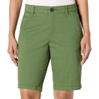 Women's Mid-Rise Slim-Fit 10" Inseam Bermuda Chino Shorts