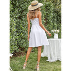 Votepretty Women'S Summer Dresses Spring Sundresses Beach Clothes Outfit Vacation V Neck Casual Tropical Resort Hawaiian