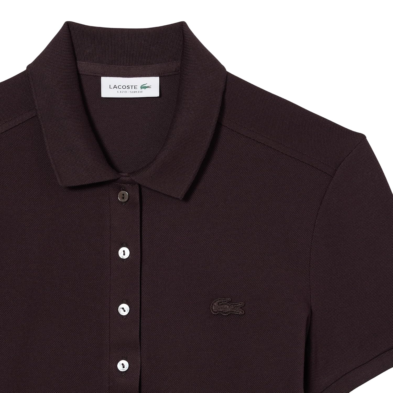 Lacoste Women'S Short Sleeve Slim Fit Stretch Pique Polo Shirt