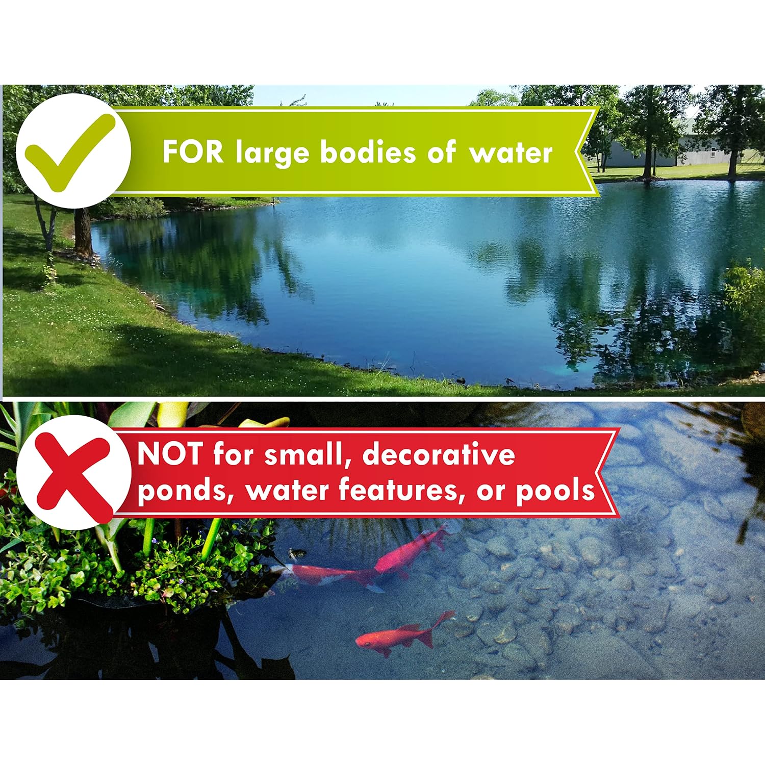 Blue Lake And Pond Dye - One Gallon Of Professional Lake & Pond Dye - Treats Up To 1 Acre - Royal Blue Color - Safe For Fish, Wildlife, Pets & Children