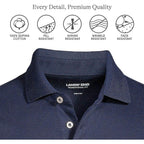 Lands' End Men'S Short Sleeve American-Grown Supima Cotton Polo Shirt