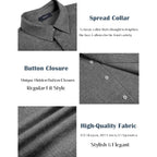 Men'S Linen Short Sleeve Button Down Shirt – Lightweight Breathable Summer Business Casual, Beach & Wedding Guest
