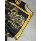 Beaudrm Men'S Muay Thai Shorts Graphic Elastic Waist Kickboxing Baggy Sport Gym Shorts