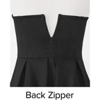 Zesica Women'S Summer Strapless Cocktail Dresses 2026 Elegant Off Shoulder Flowy A Line Wedding Guest Party Midi Dress