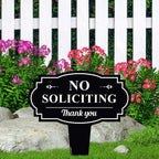 No Soliciting Sign For House, No Soliciting Yard Sign, 11X11 Inches, Rust Free Acm, Fade Resistant, Made In Usa By My Sign Center