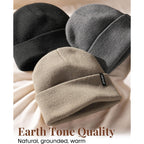 Furtalk Beanie Hat For Men Women Winter Hats For Women Men Soft Warm Unisex Cuffed Beanie Knitted Skull Cap