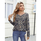 Zeagoo Womens Tops Long Sleeve Shirts Boho Tops for Women 2026 Fall Blouses Ladies Sweatshirts Spring Fashion Clothing