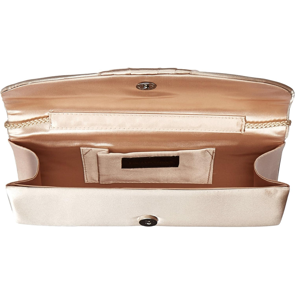 Jessica Mcclintock Women'S Angel Satin Tuxedo Flap Evening Clutch | Satin