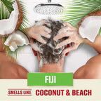 Old Spice Mens 2-In-1 Shampoo And Conditioner Set, Fiji, Coconut & Tropical Wood Scent, For All Hair Types, Healthier, Fuller, Moisturized Looking Hair, 21.9 Fl Oz Each, Twin Pack