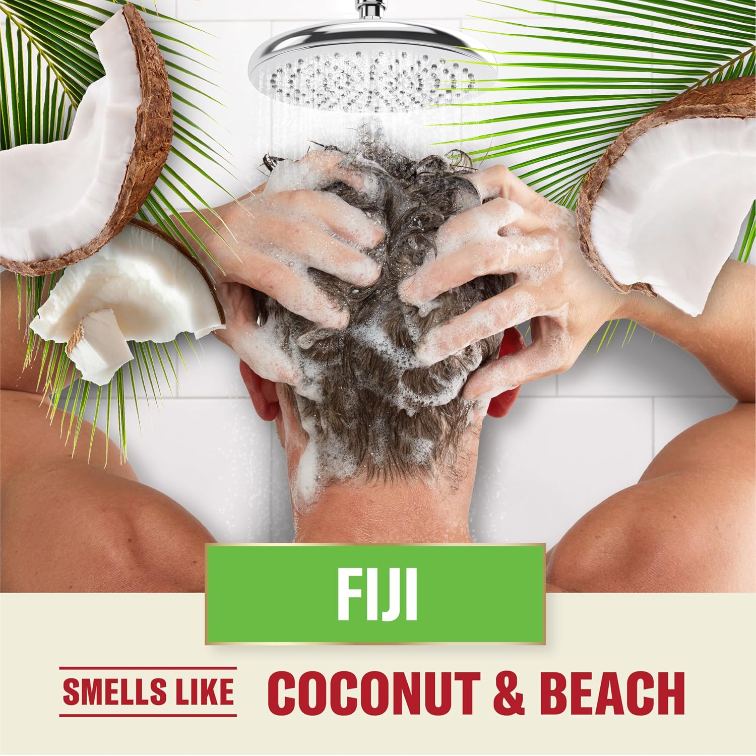 Old Spice Mens 2-In-1 Shampoo And Conditioner Set, Fiji, Coconut & Tropical Wood Scent, For All Hair Types, Healthier, Fuller, Moisturized Looking Hair, 21.9 Fl Oz Each, Twin Pack