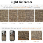 2X6 Runner Rug Machine Washable Brown Hallway Area Rugs Indoor Accent Rugs Floral Low Pile Carpet Distressed Throw Rug Bedroom Living Room Office Dining Kitchen Laundry Non Slip