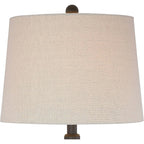 Annie 28" Tall Table Lamps Set Of 2 Open Scroll Iron Bronze Brown | Traditional Farmhouse Rustic Living Room Bedroom House Bedside Nightstand Home Tapered Cream Drum Shade