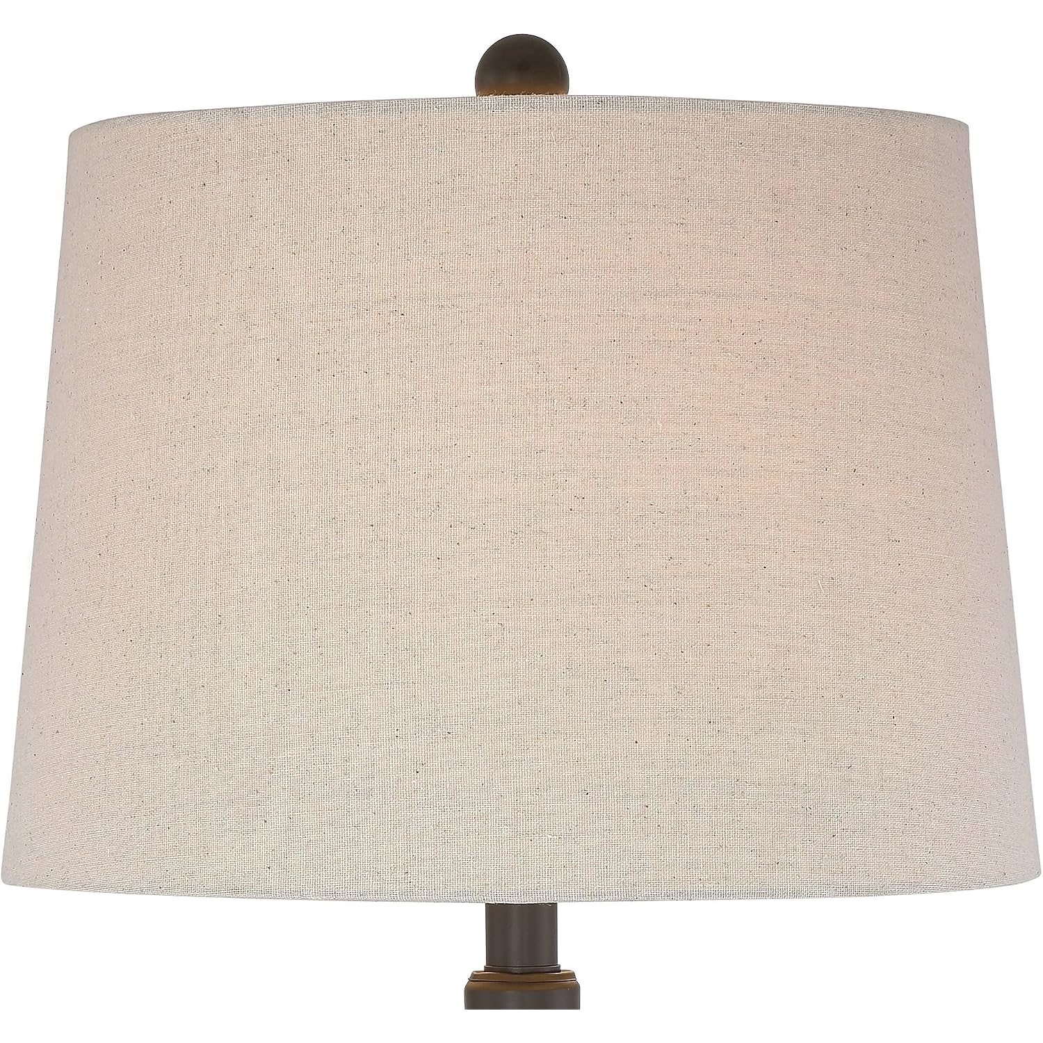 Annie 28" Tall Table Lamps Set Of 2 Open Scroll Iron Bronze Brown | Traditional Farmhouse Rustic Living Room Bedroom House Bedside Nightstand Home Tapered Cream Drum Shade
