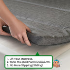 Non Slip Mattress Gripper Pad Stop Mattress, Keep Topper From Sliding - Anti Slip Grip Pads Holder Stop Couch Cushion, Sofa Cushions, Patio & Furniture To Prevent Sliding (Twin)