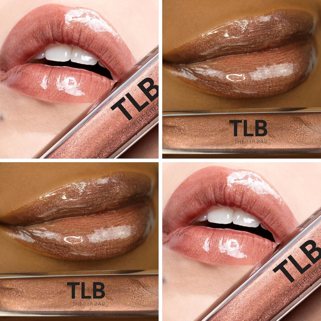 The Lip Bar Vegan Lip Kit, with Straight Livin' Lip Liner, Naturalista Liquid Matte Lipstick, and Extra Non-Sticky Lip Gloss, 3 pieces