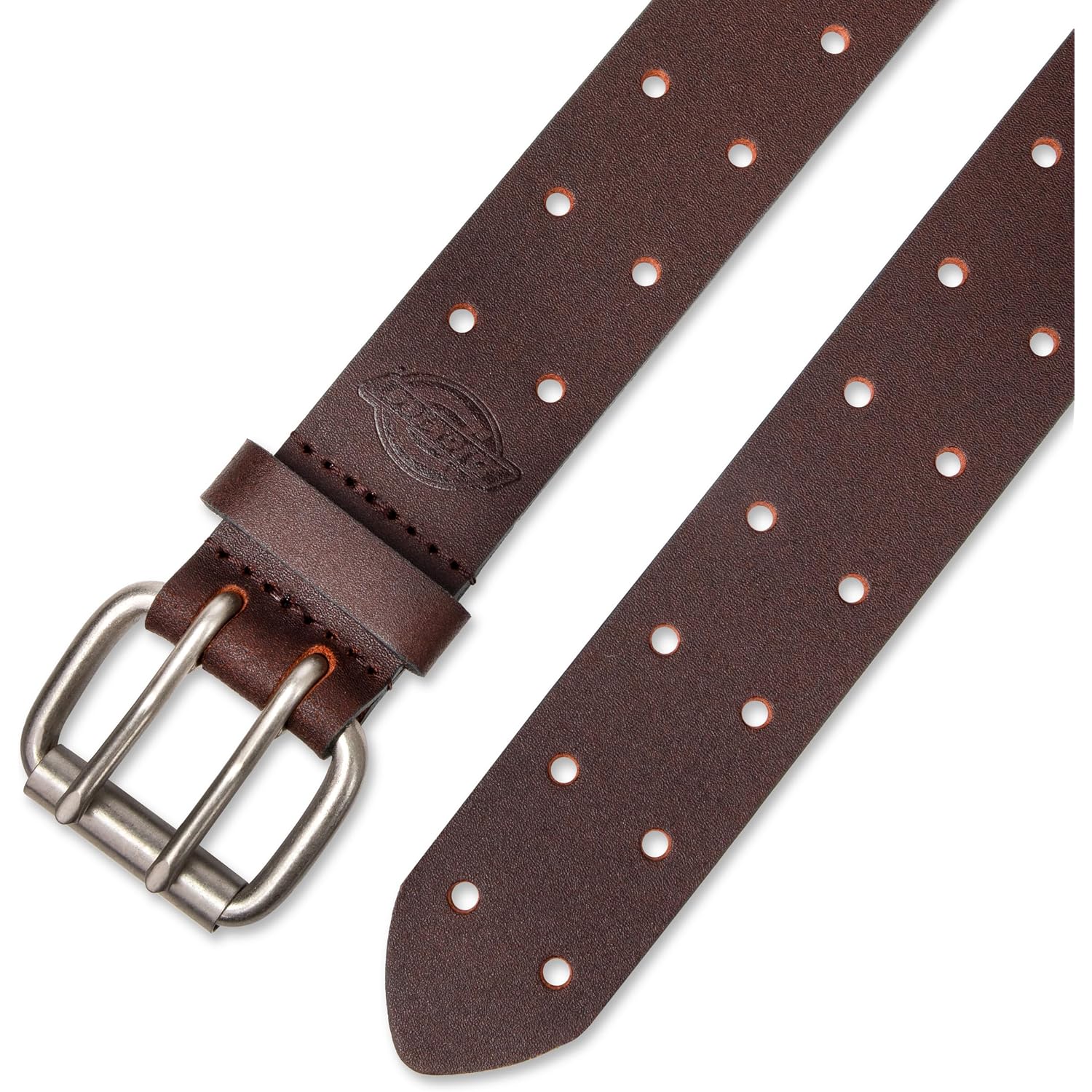 Dickies Men'S Double Prong Leather Work Belt – Fully Adjustable, Regular & Big And Tall Sizes
