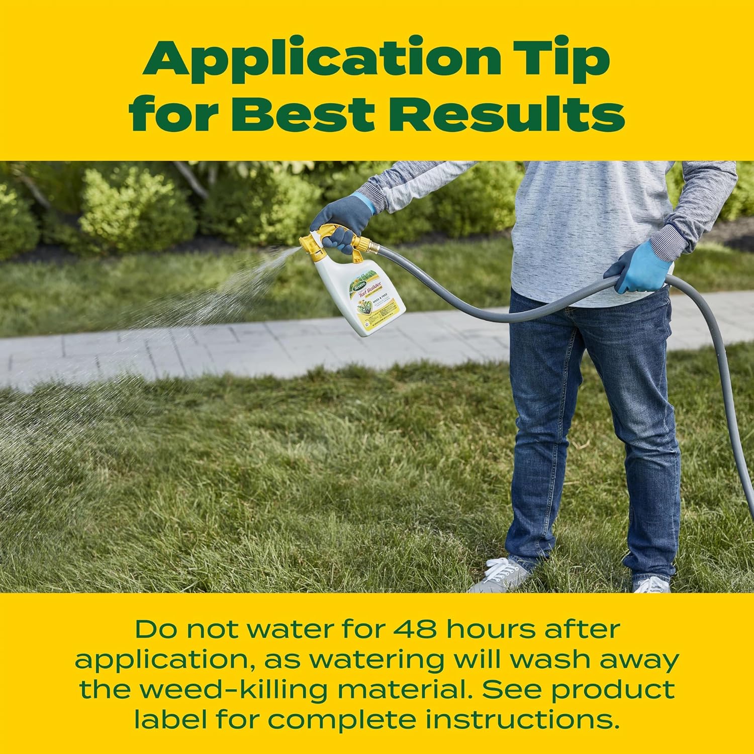 Scotts Liquid Turf Builder With Plus 2 Weed Control, 32 Fl. Oz. | Liquid Weed Killer And Grass Fertilizer, Hose-End Applicator