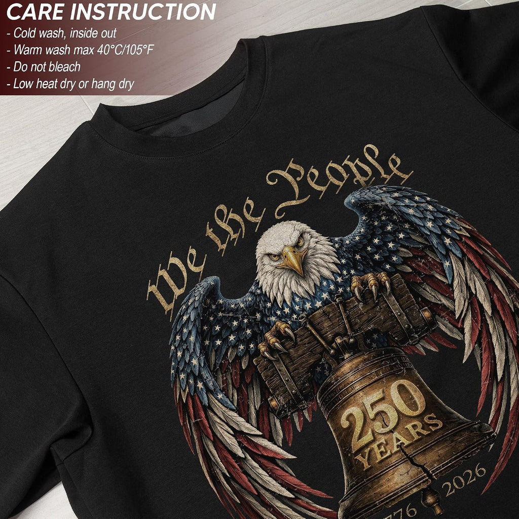 1776-2026 Anniversary Usa Shirt, Patriotic Graphic Men Shirt | Patriotic Graphic Tee Featuring Anniversary-Inspired Artwork, Heritage Details, Suitable For Holidays, Events, Casual Wear