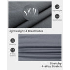 Maamgic Mens Shorts Casual 4 Inch Cotton Casual Shorts For Men Elastic Waistband Mens Casual Shorts Daily Wear