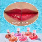 COVERGIRL Clean Fresh Jelly Water Tint, Lip & Cheek Tint, Transfer-Proof, Hydrating - 30 Watermelon Splash (Cool Pink)