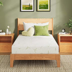 Egohome 8 Inch Twin Mattress, Cooling Green Tea Gel Memory Foam For Pressure Relief, Medium Plush, Fiberglass Free, Bed In A Box, Certipur-Us Certified, Green