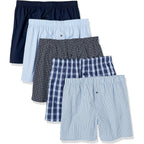Amazon Essentials Men'S Woven Cotton Boxer Short Underwear (Available In Big & Tall)