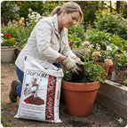 Michigan Peat 40 Pound Bag Garden Magic Organic Planting Potting Top Soil Blend Mix For Indoor And Outdoor Gardening And Landscapes, White