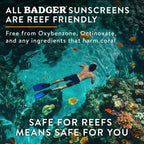 Badger Biodegradable Reef Safe Sunscreen, Spf 50 Unscented Zinc Oxide Sunscreen, 98% Organic Ingredients, Water Resistant Adventure Sport Sunblock, 2.9 Fl Oz, 3-Pack