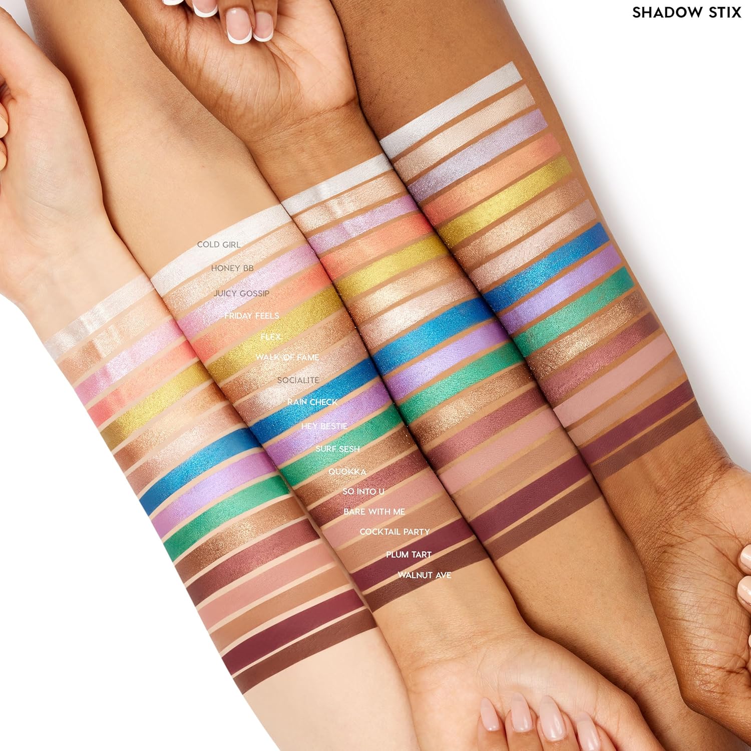 ColourPop Shadow Stix - Cream Eyeshadow Stick with Long-Lasting Color - Multi-Use Cream Makeup with a Built-In Sharpener & Precise Tip for Easy Application - Socialite (0.05 oz)
